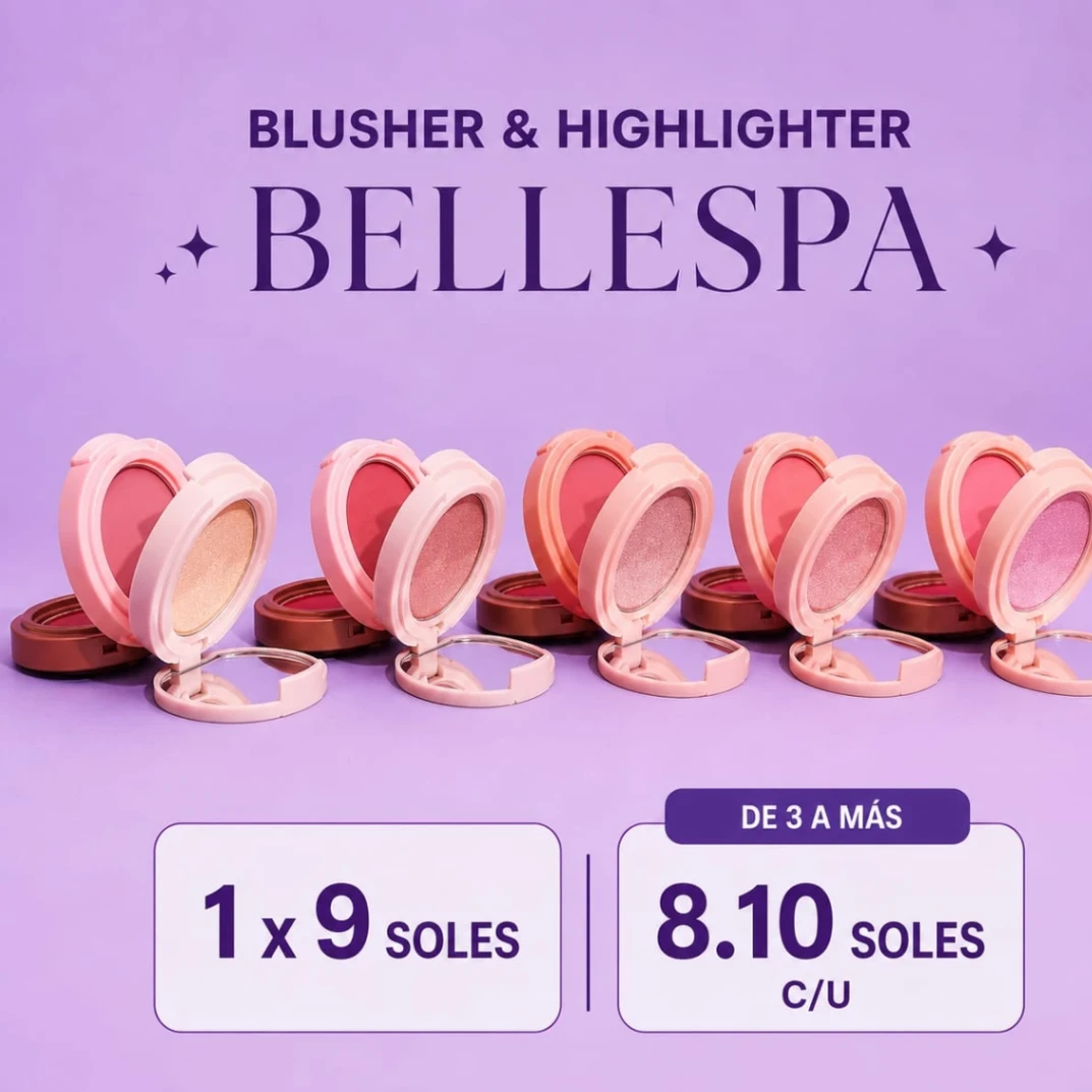 Blusher y highligthter 