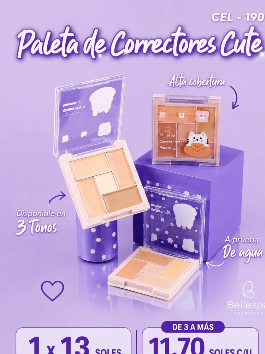 Paleta de correctores cute