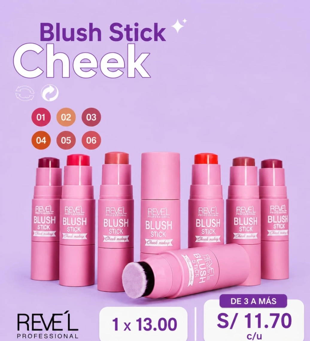 Blush stick cheek